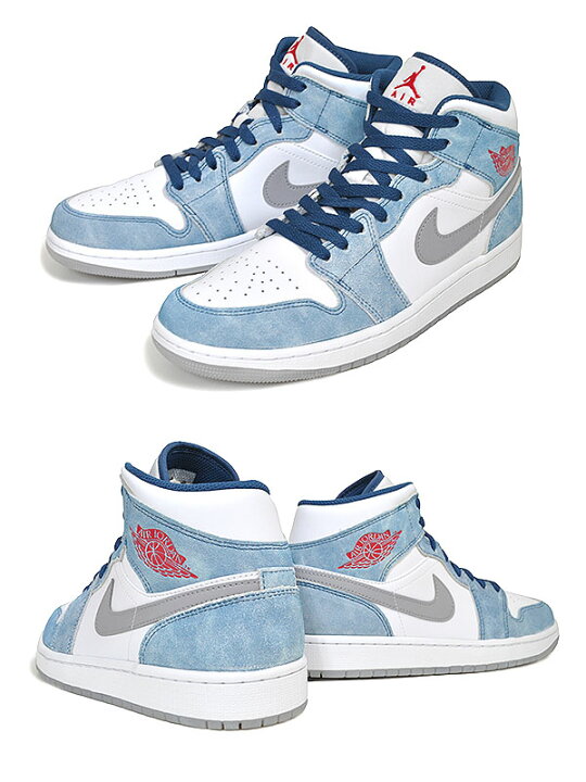 楽天市場】NIKE AIR JORDAN 1 MID SE french blue/fire red-white 