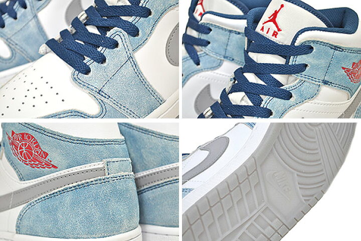 楽天市場】NIKE AIR JORDAN 1 MID SE french blue/fire red-white 