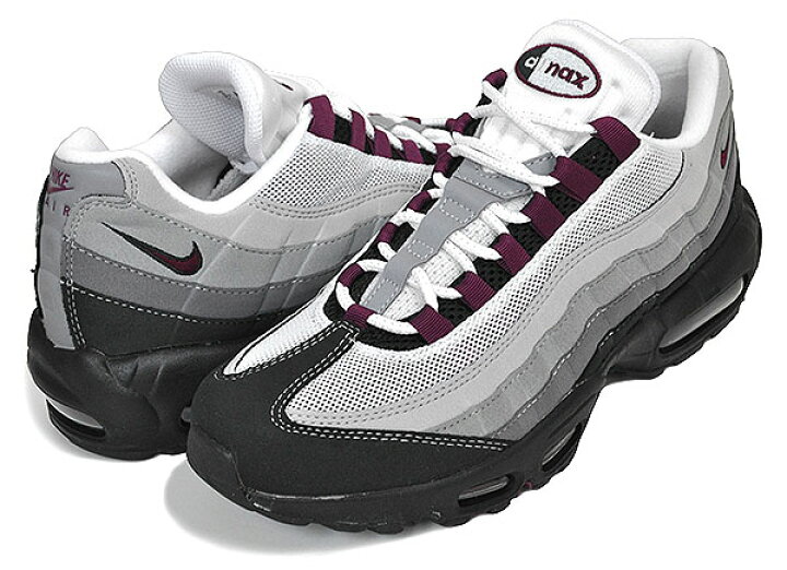 楽天市場】NIKE AIR MAX 95 black/dark beetroot-pearl grey dq9001 