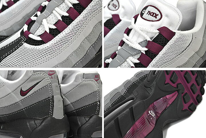 楽天市場】NIKE AIR MAX 95 black/dark beetroot-pearl grey dq9001 