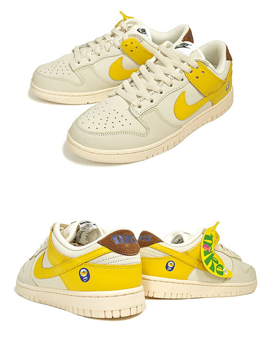 楽天市場】NIKE WMNS DUNK LOW LX BANANA coconut milk/vivid sulfur 