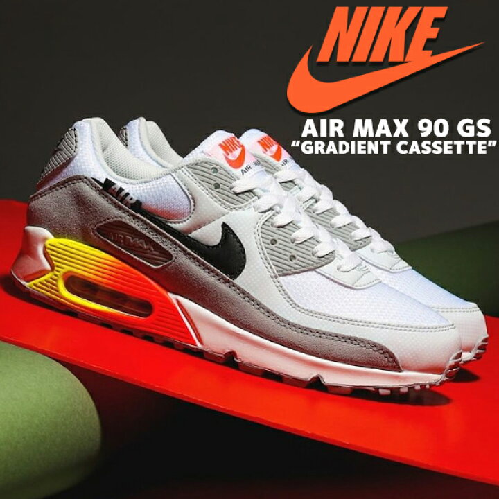 楽天市場】NIKE AIR MAX 90 GS wolf grey/black-bright crimson dr8924  