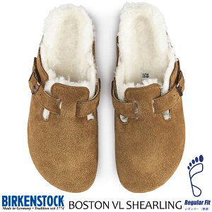 BIRKENSTOCK BOSTON VL SHEARLING (REGULAR FIT) MINK 1001140 rPVgbN {Xg VAO M[tBbg T_ ~[ XG[hU[ ~N NbO