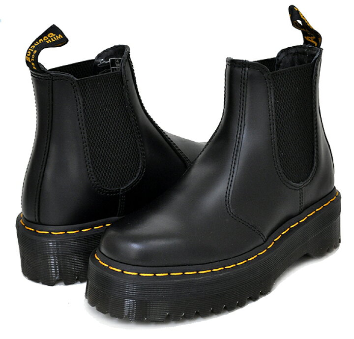楽天市場】Dr.Martens 2976 QUAD CHELSEA BOOT POLISHED SMOOTH BLACK 
