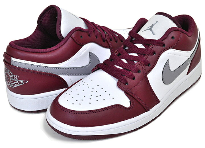 楽天市場】NIKE AIR JORDAN 1 LOW BORDEAUX cherrywood red/cement 