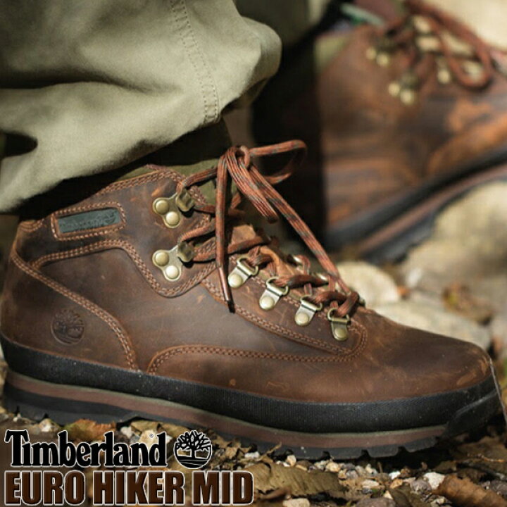 楽天市場】Timberland EURO HIKER MID MD BROWN FULL GRAIN 95100  