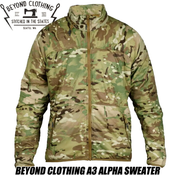 楽天市場】BEYOND CLOTHING A3 ALPHA SWEATER MULTICUM a3-0168-c10 