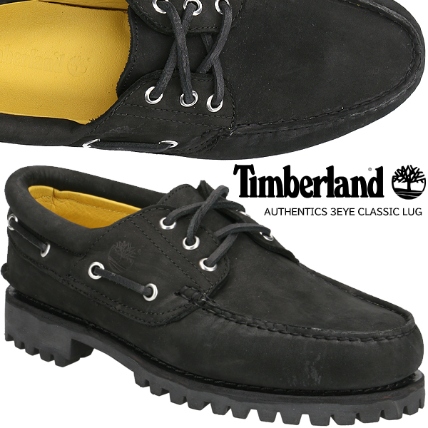 楽天市場】Timberland AUTHENTICS 3EYE CLASSIC LUG BLACK