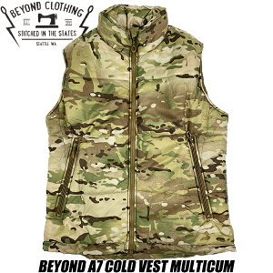 BEYOND A7 COLD VEST MULTICUM A7-PL5V-C10-A7 CLIMASHIELD APEX MILITALY �r�����h �N���[�W���O A7 �R�[���h �x�X�g �~���^���[ �A�E�^�[ �����Y DWR �ϋv������ �~���X�y�b�N MADE IN USA