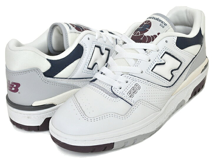 楽天市場】NEW BALANCE BB550PWB WHITE/NAVY width D ニューバランス  