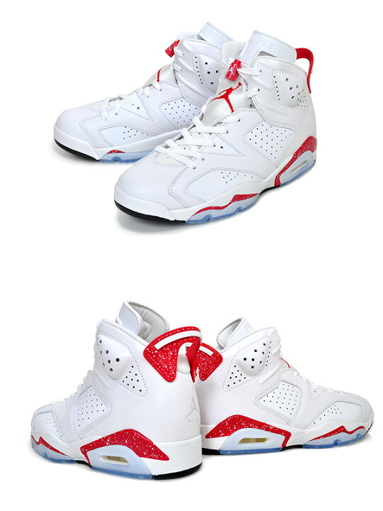 楽天市場】NIKE AIR JORDAN 6 RETRO RED OREO white/university red 