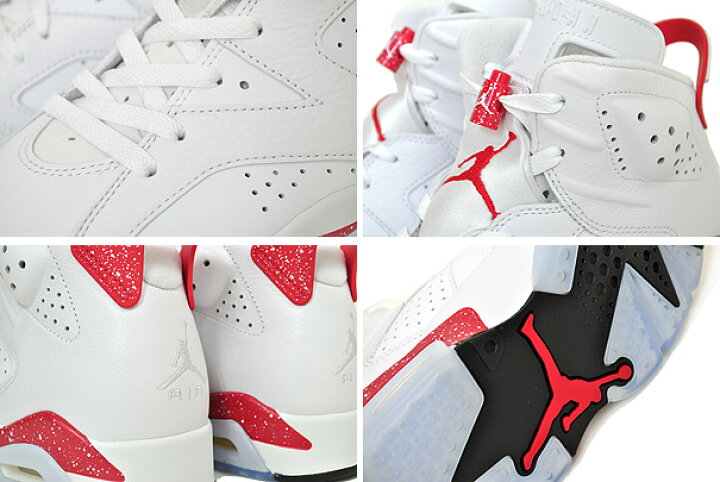 楽天市場】NIKE AIR JORDAN 6 RETRO RED OREO white/university red 