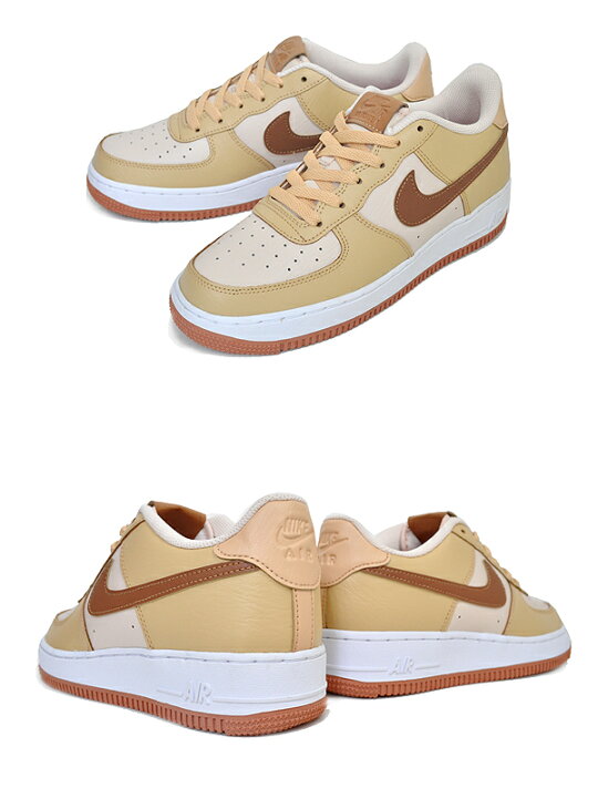 Nike Air Force 1 LV8 DQ5973-200 Big Kid Pearl White/Sesame Basketball Shoes  B887