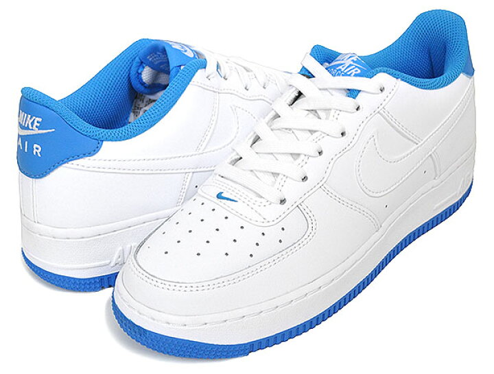 楽天市場】NIKE AIR FORCE 1 ESS (GS) white/wht-lt photo blue dv1331 