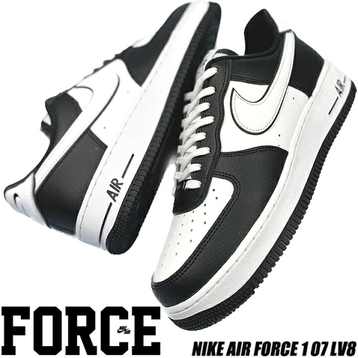 楽天市場】NIKE AIR FORCE 1 07 LV8 wht/wht-blk-racer blue dx3115 