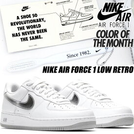 NIKE AIR FORCE 1 LOW RETRO white/metallic silver dz6755-100 COLOR OF THE MONTH ナイキ エアフォース 1 ロー レトロ 40周年 アニバーサリー Anniversary Edition AF1 ホワイト メタリックシルバー