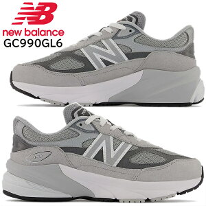 NEW BALANCE GC990GL6 GREY j[oX GC990 V6 O[ Xj[J[ fB[X K[Y KIDS MEDIUM ~fBA 990 GRAY