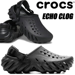 crocs ECHO CLOG BLACK 207937-001 NbNX GR[ NbO ubN T_ ~[ NXCg q[Xgbv NOIR