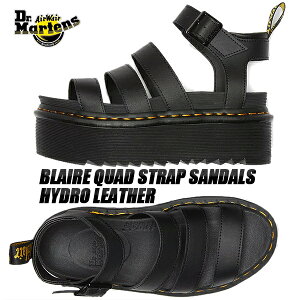 Dr.Martens BLAIRE QUAD STRAP SANDALS HYDRO LEATHER BLACK 27296001 hN^[}[` uA NAbh Xgbv T_ ZEBRILUS  vbgtH[ V[N\[ OfBG[^[ ubN