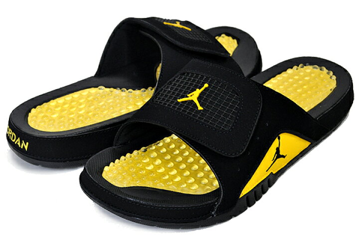 楽天市場】NIKE JORDAN HYDRO IV RETRO THUNDER black/tour yellow 