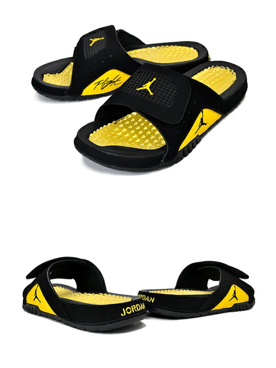 楽天市場】NIKE JORDAN HYDRO IV RETRO THUNDER black/tour yellow 