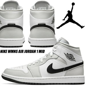 NIKE WMNS AIR JORDAN 1 MID grey fog/black-white bq6472-015 iCL EBY GAW[_ 1 ~bh Xj[J[ O[ ubN zCg AJ1