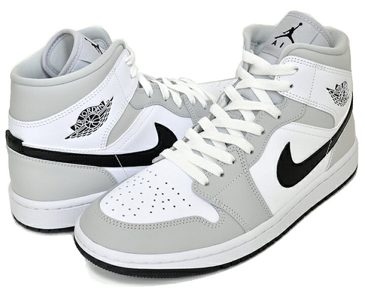楽天市場】NIKE WMNS AIR JORDAN 1 MID grey fog/black-white bq6472 