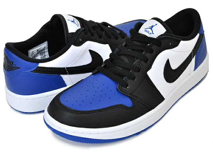 楽天市場】NIKE AIR JORDAN 1 LOW GOLF white/black-sport royal  