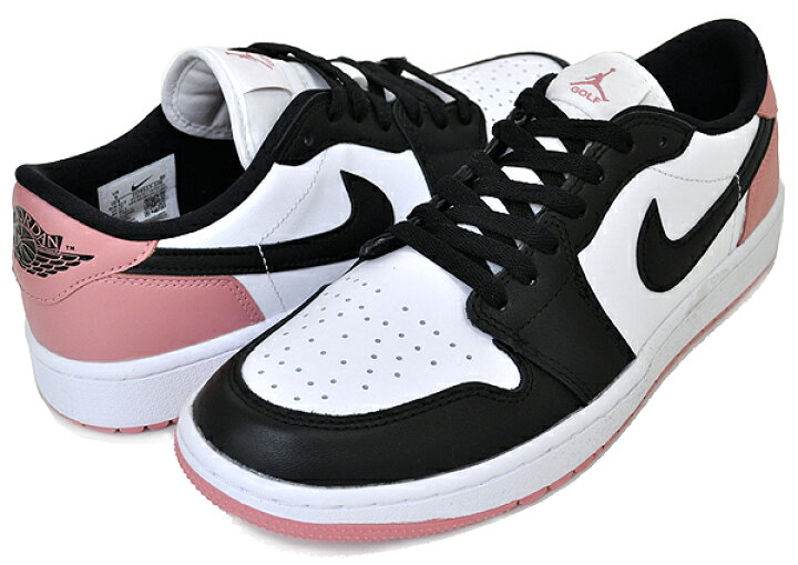 楽天市場】NIKE AIR JORDAN 1 LOW GOLF white/black-rust pink dd9315  