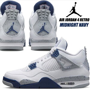 NIKE AIR JORDAN 4 RETRO white/midnight navy dh6927-140 iCL GAW[_ 4 g Xj[J[ AJIV zCg ~bhiCglCr[