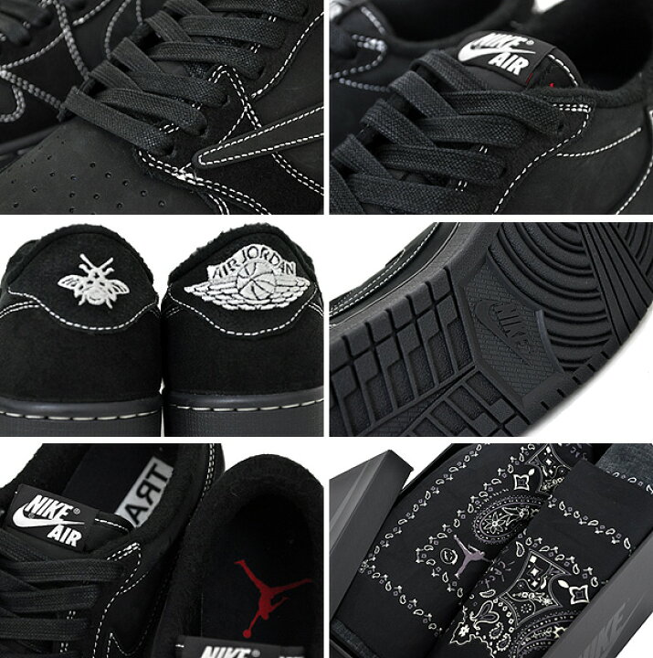 楽天市場】NIKE AIR JORDAN 1 LOW OG SP TRAVIS SCOTT black/phantom 