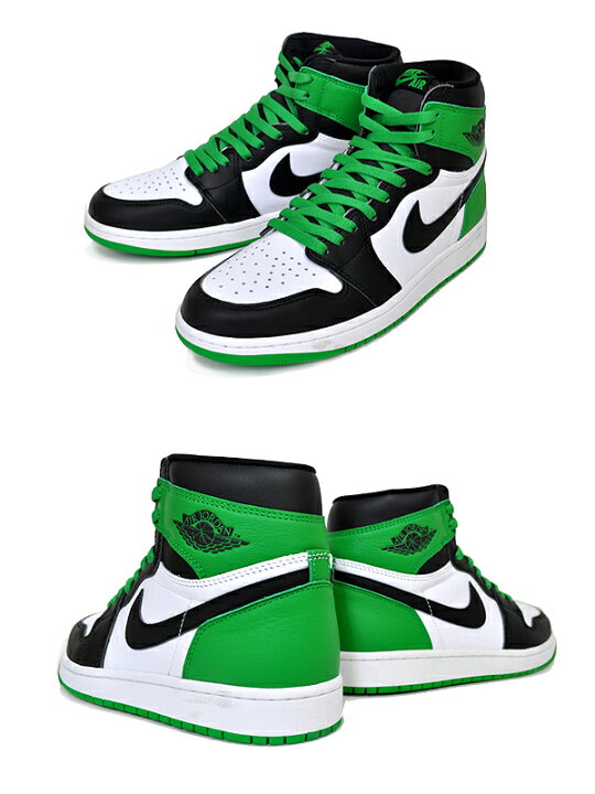 楽天市場】NIKE AIR JORDAN 1 HIGH OG CELTICS black/luckey green  