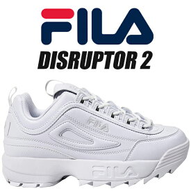 FILA DISRUPTOR 2 WHITE/WHITE uss23029-101 フィラ ディスラプター 2 ホワイト スニーカー ユニセックスサイズ