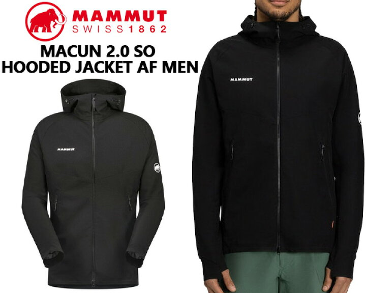 楽天市場】MAMMUT MACUN 2.0 SO HOODED JACKET BLACK 1011-00792-0001 