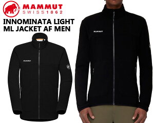 MAMMUT INNOMINATA LIGHT ML JACKET AF MEN BLACK 1014-04350-0001 マムート イノミネイター ライト ミッドレイヤージャケット アジアンフィット メンズ フリースジャケット ブラック アウター