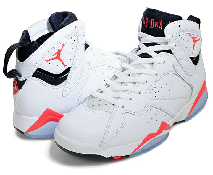 楽天市場】NIKE AIR JORDAN 7 RETRO WHITE INFRARED white/crimson  