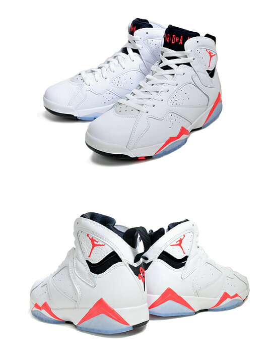 楽天市場】NIKE AIR JORDAN 7 RETRO WHITE INFRARED white/crimson 