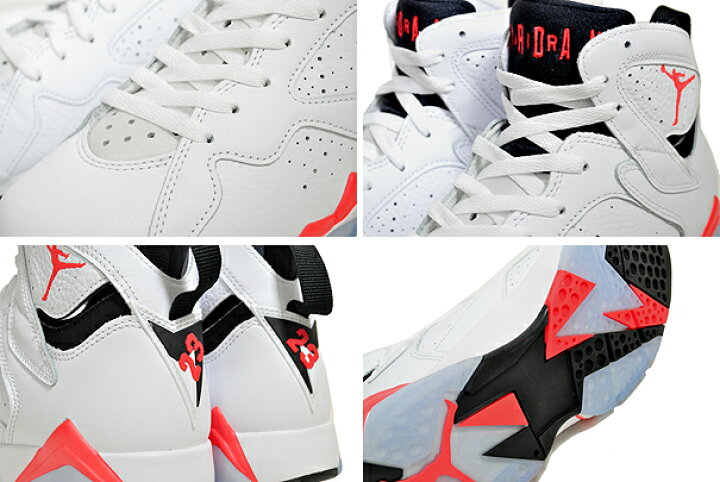 楽天市場】NIKE AIR JORDAN 7 RETRO WHITE INFRARED white/crimson 