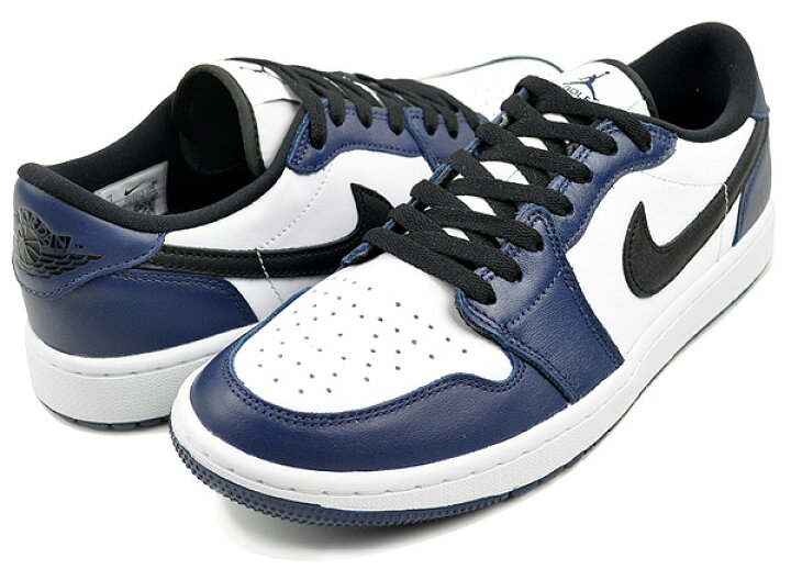 楽天市場】NIKE AIR JORDAN 1 LOW GOLF white/black-midnight navy 