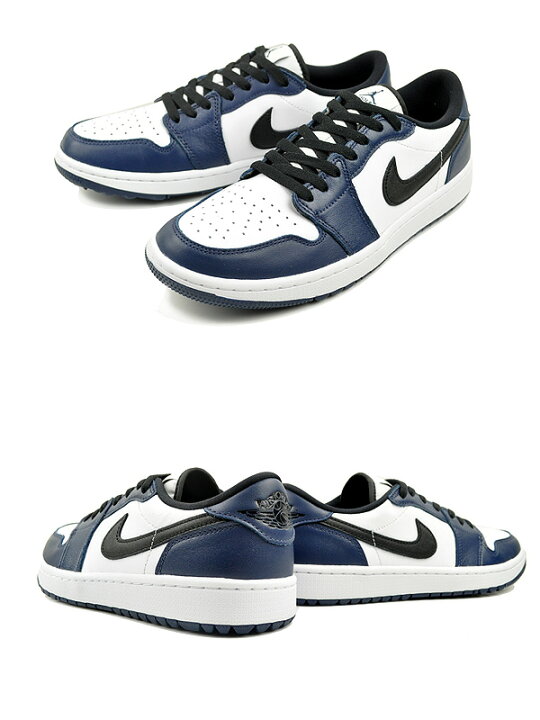 楽天市場】NIKE AIR JORDAN 1 LOW GOLF white/black-midnight navy 