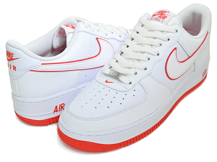 楽天市場】NIKE AIR FORCE 1 07 white/white-picante red dv0788-102 