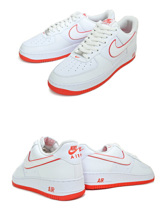 楽天市場】NIKE AIR FORCE 1 07 white/white-picante red dv0788-102  