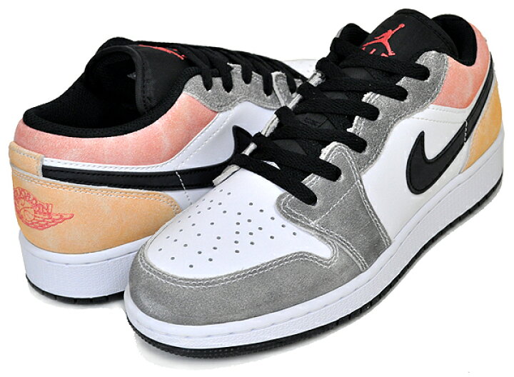 楽天市場】NIKE AIR JORDAN 1 LOW SE (GS) black/sundial-magic ember 