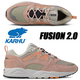 KARHU FUSION 2.0 PEACH WHIP/PEACH NECTAR f804151 カルフ フュージョン 2.0 レディース スニーカー ピンク グレー ホワイト 北欧 厚底