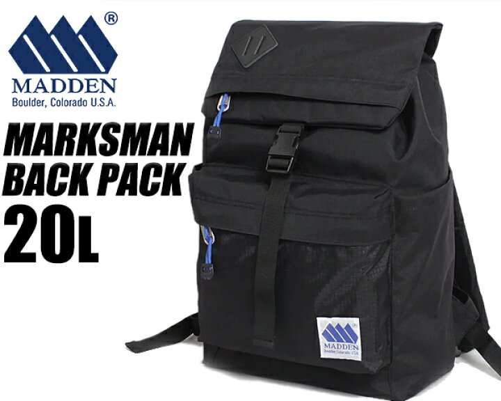 楽天市場】MADDEN MARKSMAN 20L BLACK mdna03-1010 メデン マーク 