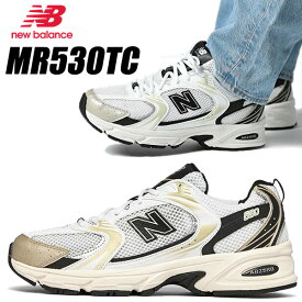 NEW BALANCE MR530TC width D WHITE BLACK GOLD ニューバランス 530 レディース スニーカー ABZORB Y2K メッシュ