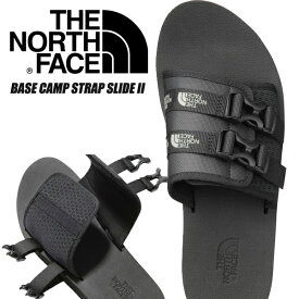 THE NORTH FACE BASE CAMP STRAP SLIDE II TNF BLACK/TNF BLACK nf52352-kk ノースフェイス ベースキャンプ ストラップ スライド 2 サンダル シャワー スポーツ ブラック ベルト