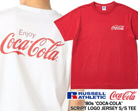 RUSSELL ATHLETIC Coca-Cola ATHLETIC TEE rc-23501-cc ラッセル アスレチック コカ・コーラ Tシャツ コラボ ホワイト レッド Coke is it
