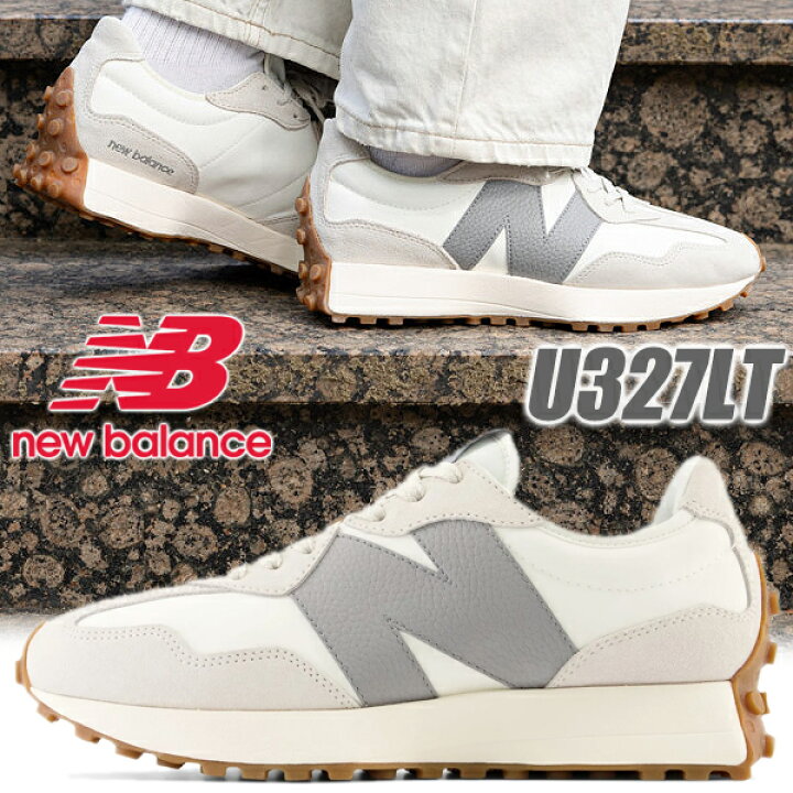 楽天市場】NEW BALANCE U327LT Width D WHITE/GRAY ニューバランス 327 