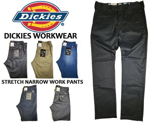 Dickies STRETCH NARROW WORK PANTS wd5882n �f�B�b�L�[�Y TC�X�g���b�` �i���[ ���[�N�p���c �p���c ���[�N�E�G�A �`�m�p�� �f�j���p���c �����O�p���c �X����